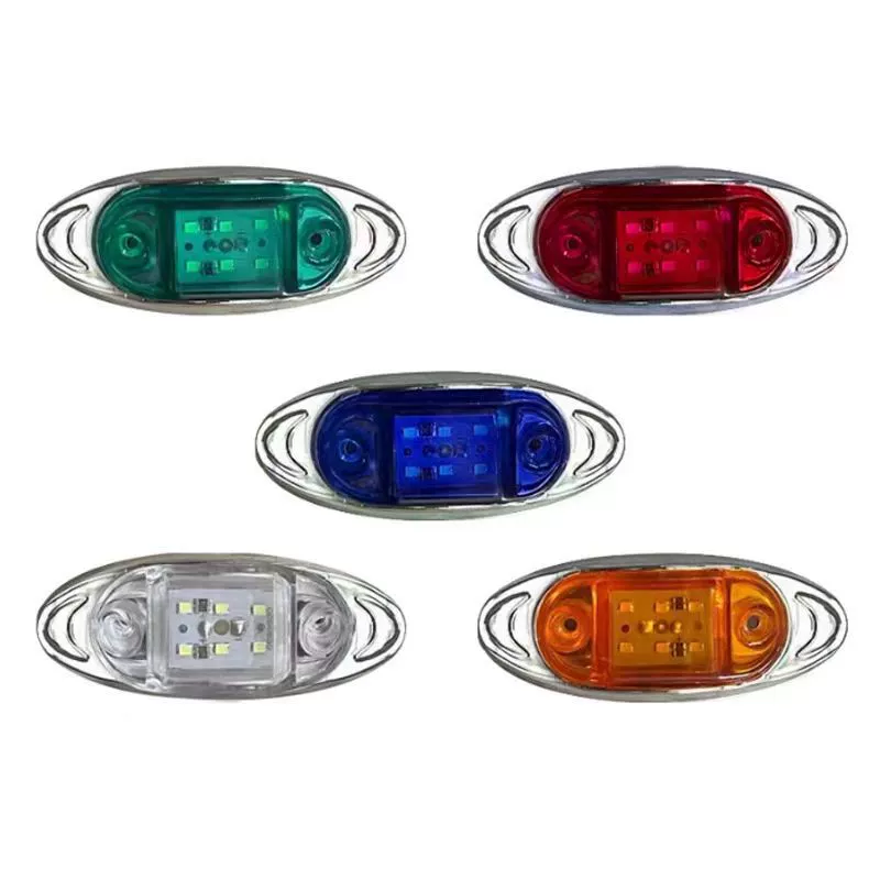 Трансграничные поставки 24-вольтовых боковых фонарей для грузовиков, 6-светодиодных сигнальных фонарей для грузовиков, указателей поворота, предупреждающих фонарей Amazon