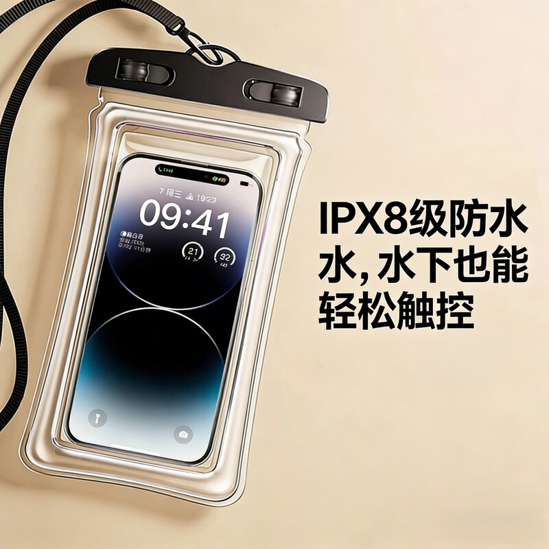 Mobile Phone Waterproof Bag with Touch Screen Capability, Suitable for Swimming and Diving, Sealed Bag for Delivery Riders, Waterproof Equipment for Rafting, Mobile Phone Case Mobile Phone Waterproof Bag with Touch Screen Capability, Suitable for Swimming and Diving, Sealed Bag for Delivery Riders, Waterproof Equipment for Rafting, Mobile Phone Case