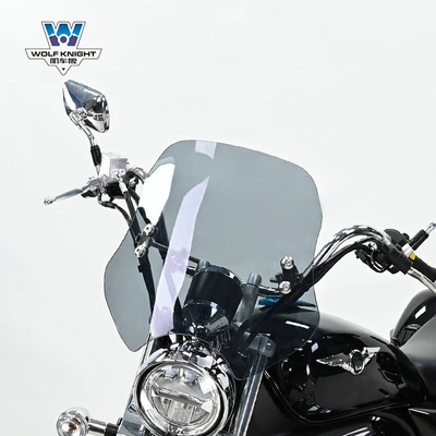tempered glue anti-smashing special, Motorcycle front windshield - dark-gray-height-40cm
