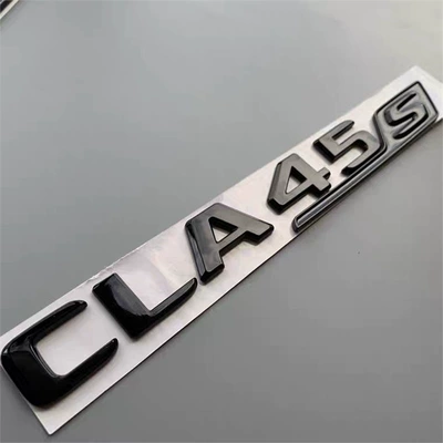 CLA45S, AMG, black lettering, Car logo