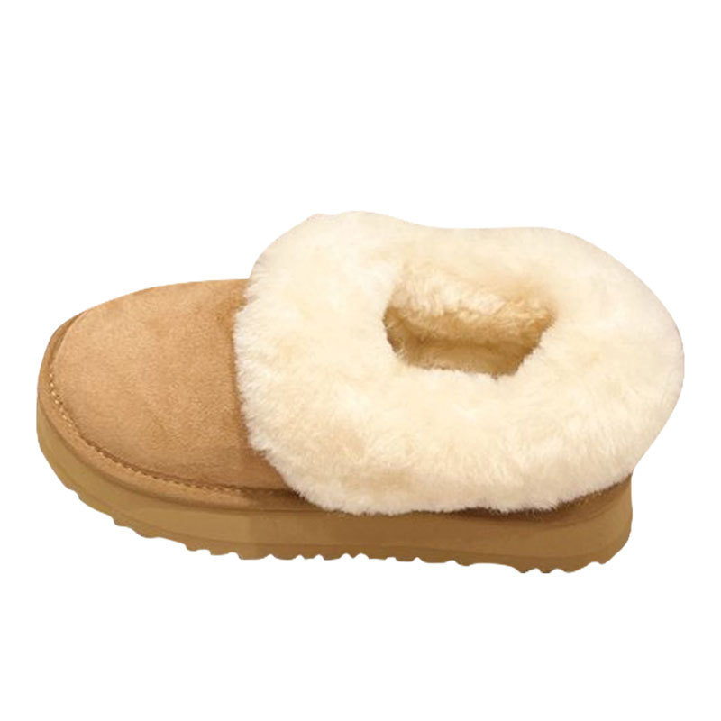 2023 Autumn/winter New Internet Red Thick Sole Fur Snow Cotton Shoes_voghion.com