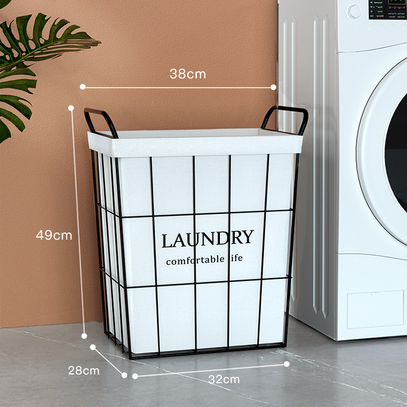 Cesta de lavandería hogar ropa sucia cesta de almacenamiento ins Wind Net almacenamiento rojo Lou cesta de lavandería cubo ropa sucia cesta al por mayor