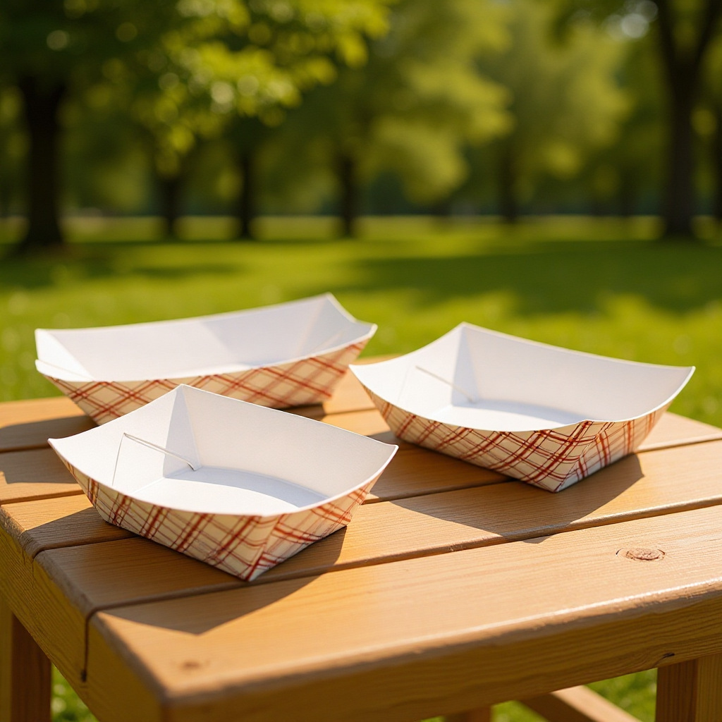 一次性白色白卡船盒 外卖打包盒 鸡米花烧烤薯条鸡排打包盒