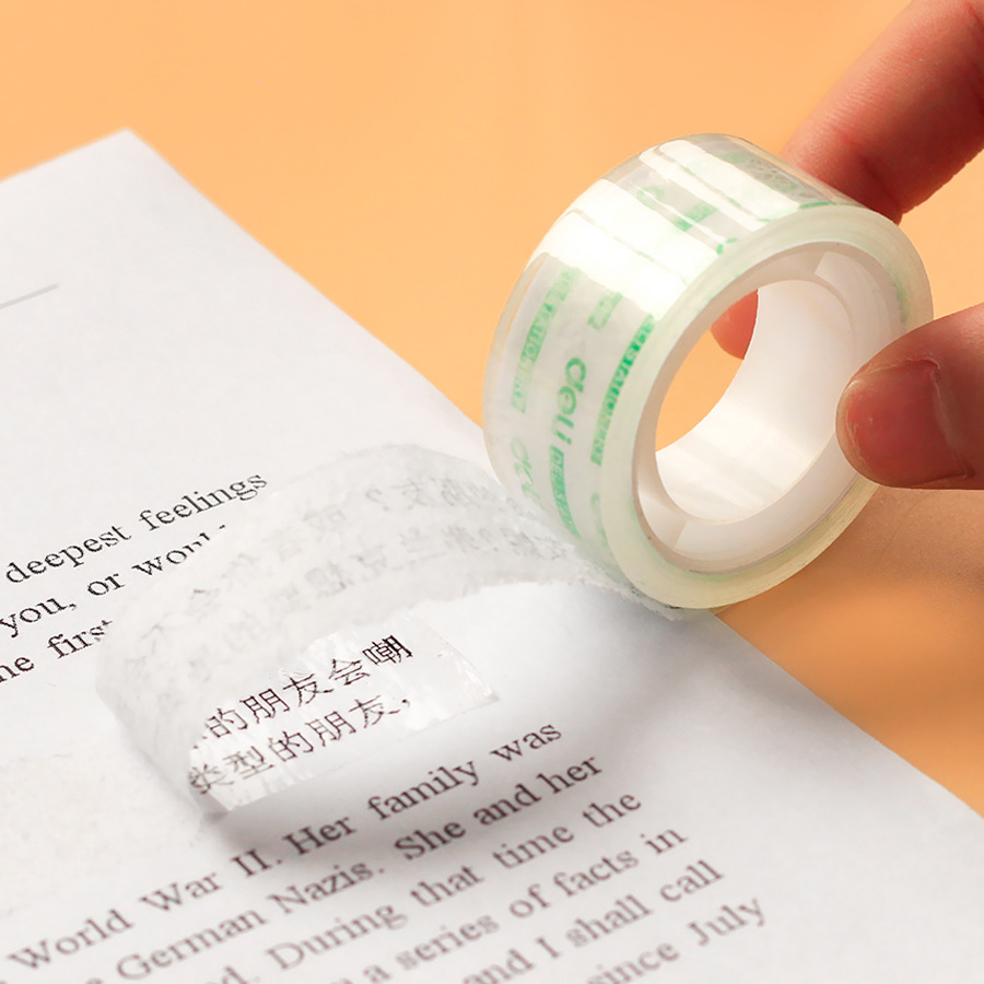 Deli cinta transparente corrección del estudiante de la escuela primaria y la cinta de corrección explican volumen pequeño tamaño pequeño pegar preguntas incorrectas palabras correctas y pegajosas delgadas