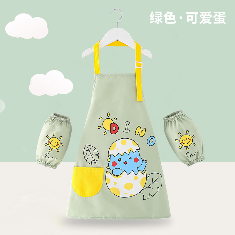 子供の絵のエプロンは袖の防水のカバーの服の幼稚園の美術の絵画を持っています。|undefined