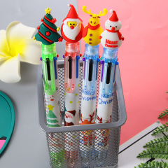 6-color ballpoint pens Christmas gifts for students and children prizes color graffiti pens office stationery oil-based pens