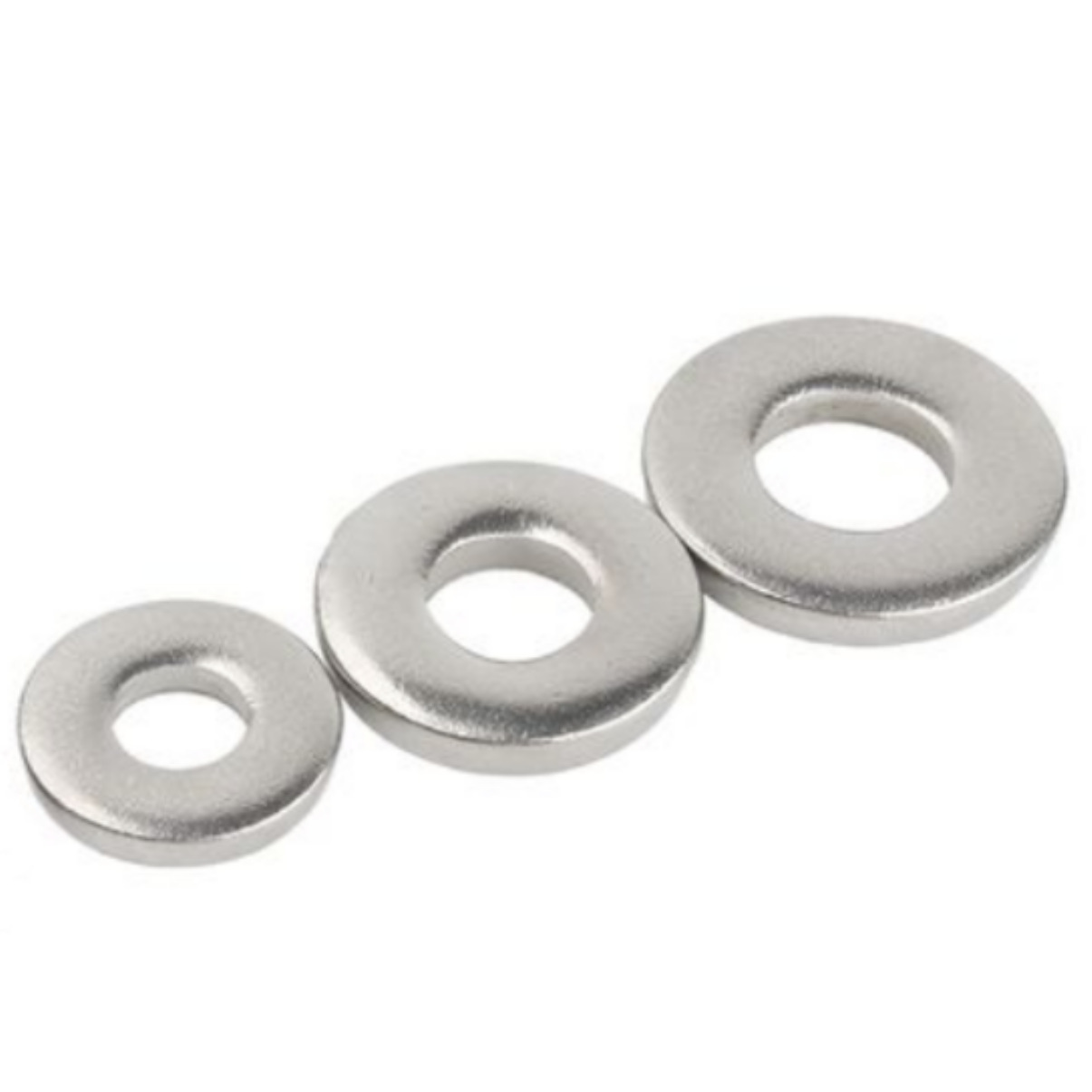 304不锈钢DIN125M平垫圈垫片华司M1.6M3M4M5M6M8M10M12M14M16-M52