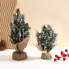 クロスボーダー新 pe 赤い果実ミニクリスマスツリークリスマスデスクトップ装飾品クリスマス装飾写真小道具卸売