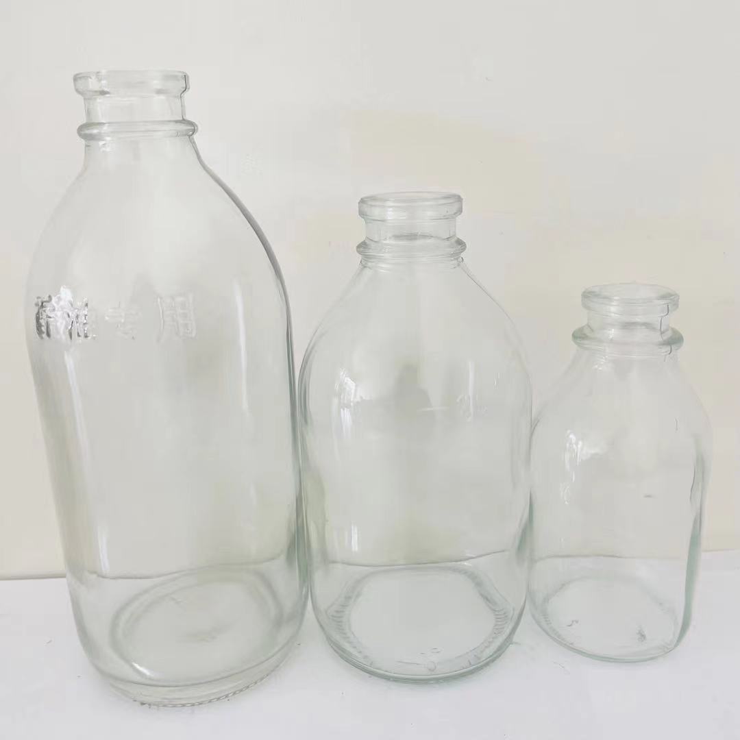 香油瓶商用空瓶玻璃瓶500ml盐水食用芝麻油密封250ml加厚玻璃储物