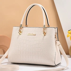 Fashionable PU City Style Handbag with Single Handle and Pull Chain for Women's Daily Outfit