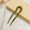 Green Chinese hairpin