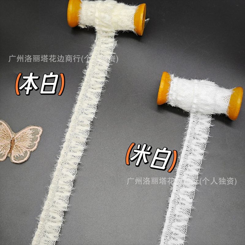 厂家直销 宽度2cm 单层毛绒带波浪花边 花边辅料 裙边 服饰 手工|undefined