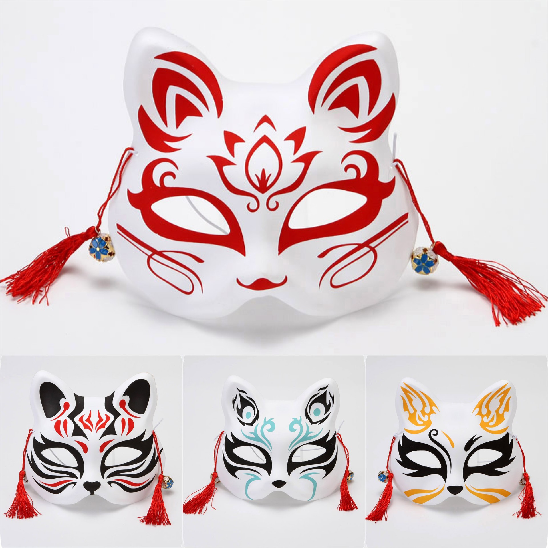 Halloween Foreign trade party Explosive money comic Fox cosplay Dance Dress up Mask