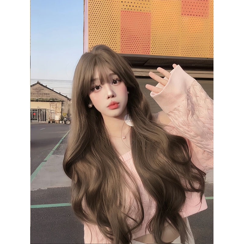 [Instant Discount for New Customers] Princess Enters the Real World with Layered Bangs, Trojan Curls, Artificial Hair, New Full Headgear