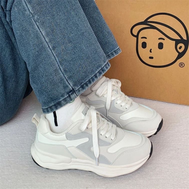 Zapatos deportivos 2026 nuevos zapatos versátiles en otoño ligero con suela gruesa zapatos casuales de papá zapatos de mujer zapatos de altura zapatos de mujer