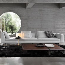意式极简沙发 简约现代极简直排设计师客厅大小户型 沙发布艺沙发
