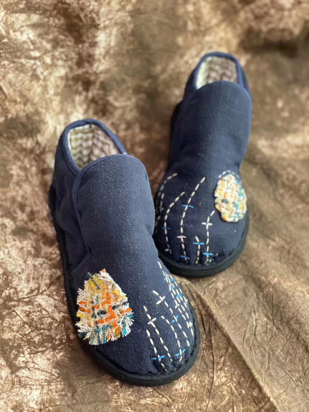 Blue (handmade thousand-layer cloth base)