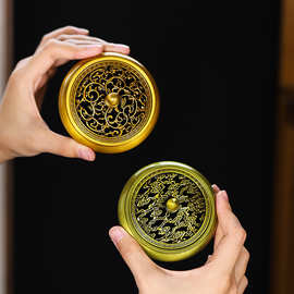 合金香炉家用室内檀香仿古盘香炉创意摆件供佛线香香薰炉厂家批发