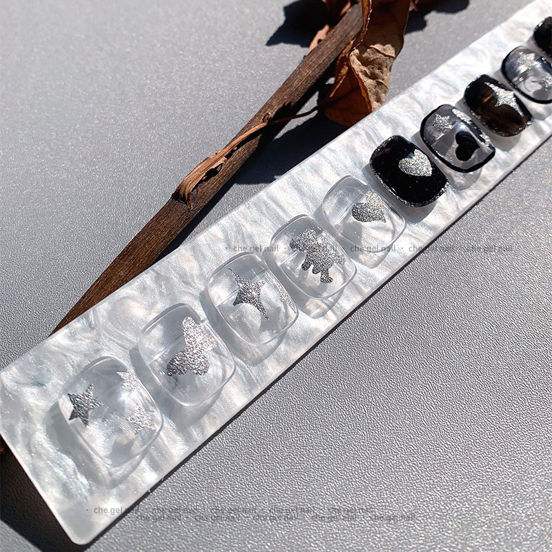 Herramientas de uñas japonesas Shell fritillary patrón paleta tablero de visualización Esmalte de uñas pegamento fototerapia pegamento paleta tira de visualización