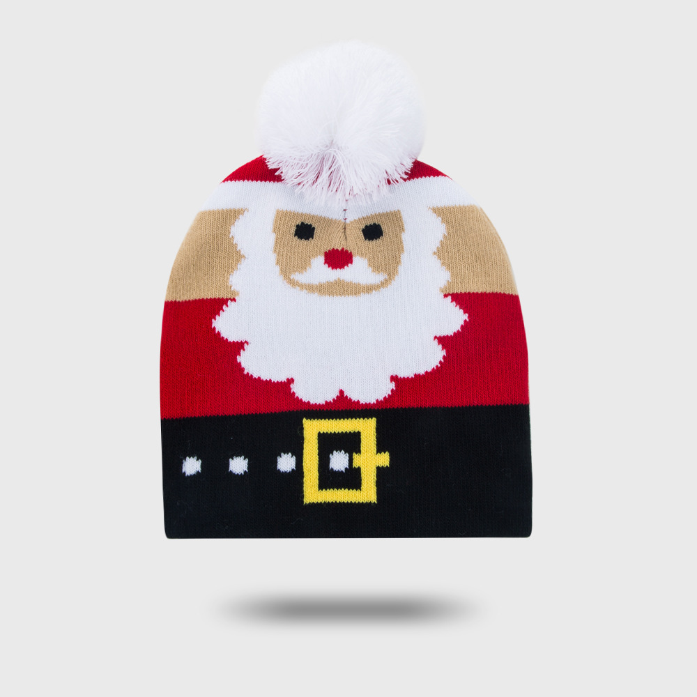 Cross-border Wholesale Children's Christmas Hat Men's Autumn And Winter Warm And Cute David's Deer Snowman Christmas Gift Baby Knitted Hat display picture 8