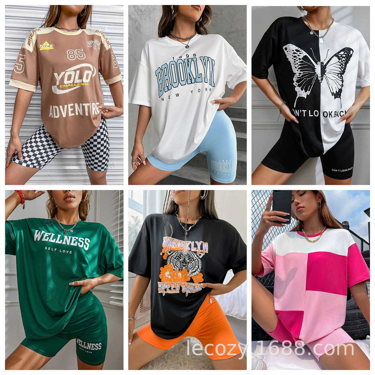 Женские костюмы быстрого производства для внешней торговли, товары Amazon, остатки, повседневные топы, шорты, юбки, двухкомпонентные комплекты, оптовая продажа товаров из-за рубежа