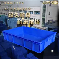 Оптовая продажа пластиковый ящик промышленный пластиковый ящик для оборота синий пищевой пластиковый ящик прямоугольная пластиковая рамка с крышкой для материала оборачиваемый ящик