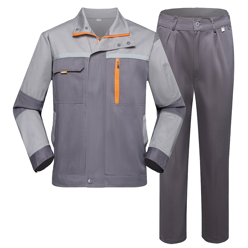 春と秋の長袖労働保護作業服スーツプラス反射ストリップ工場服電気技師の服ワークショップ作業服スーツ卸売|undefined