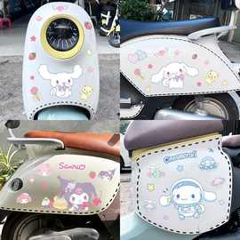 玉桂狗电动车头盔贴纸可爱雅迪台铃小龟王个性外贸专供