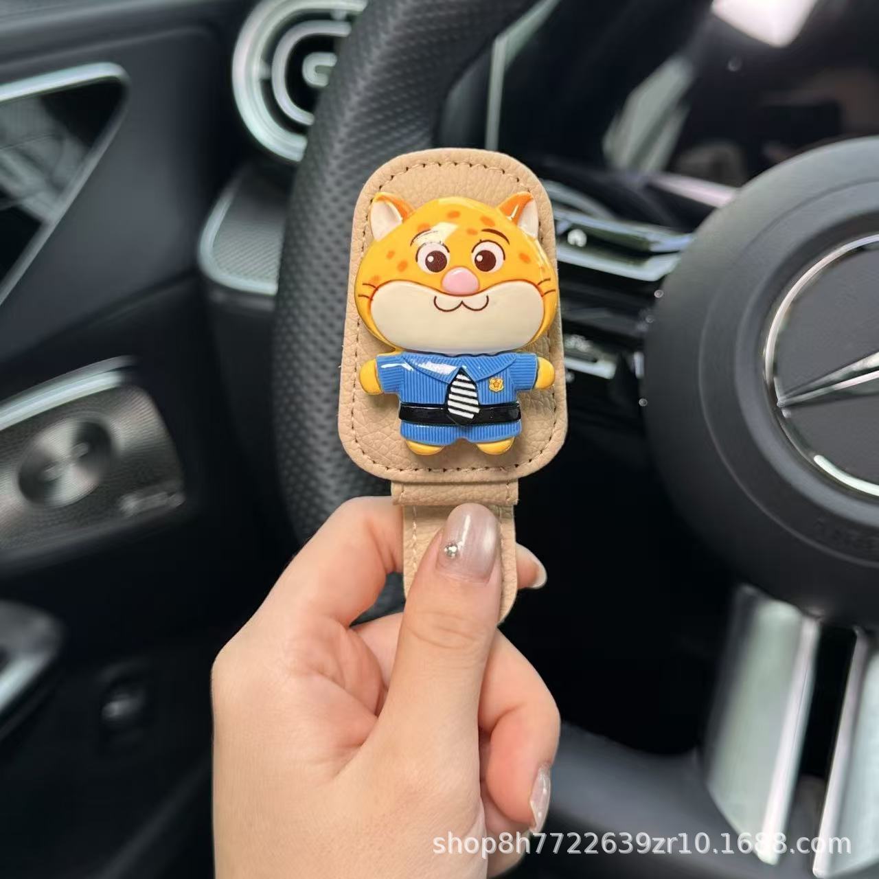 Car Glasses Holder Cute Zootopia Car Sun Visor Judy Nick Sunglasses Holder Card Holder
