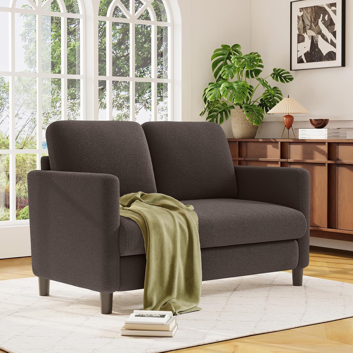 Amazon explosión semi-compresible sofá doble desmontable combinación de sofá de dormitorio pequeño alquiler de sofá pequeño