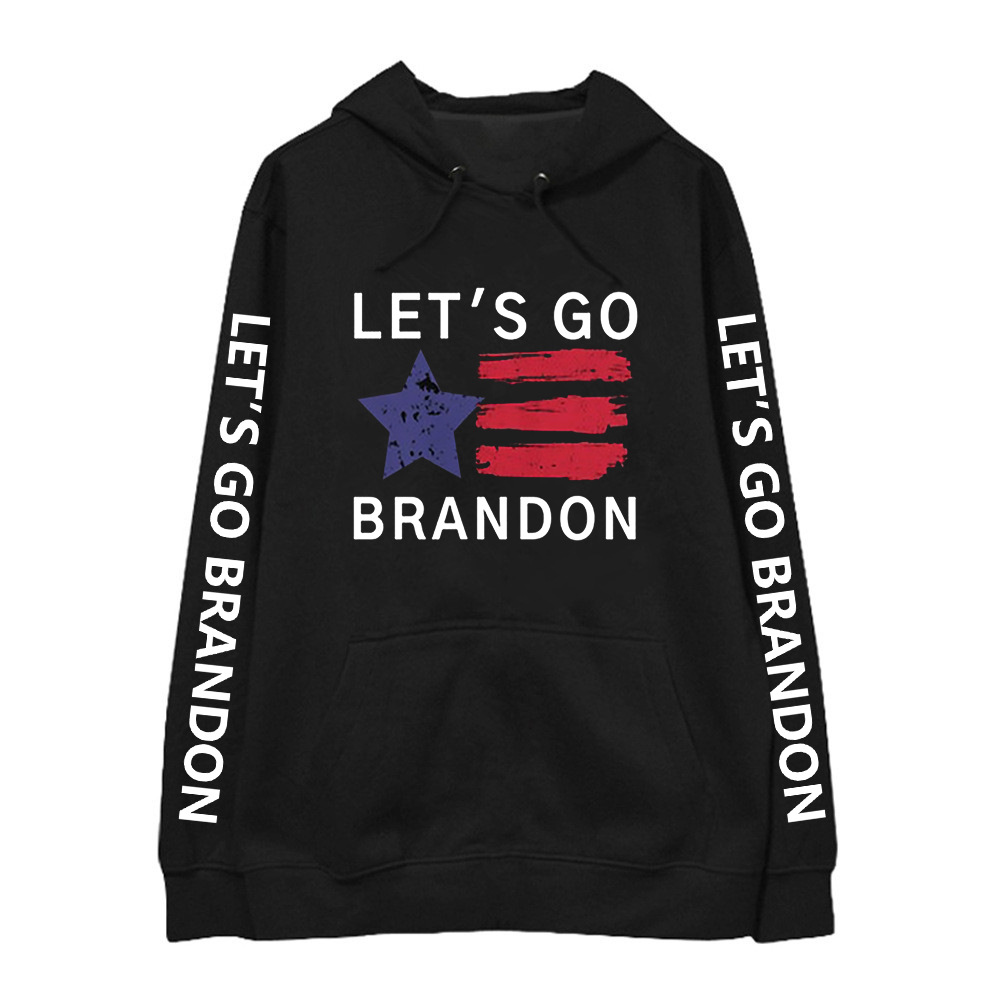 LET'S GO BRANDON Hooded Sweatshirt Printed Men And Women Commuter Top Student Sweatshirt