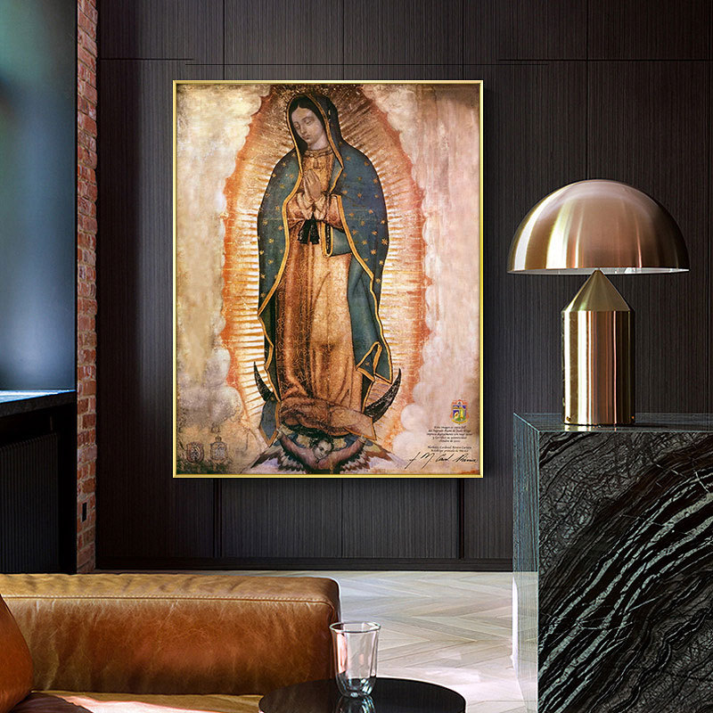 Europa y los Estados Unidos retro mujer Buda lienzo bolsa lienzo mural cartel de arte de la pared sala de estar pintura decorativa moderna