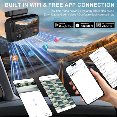 Vision Three-Lens 4K Wifi: Driving recorder