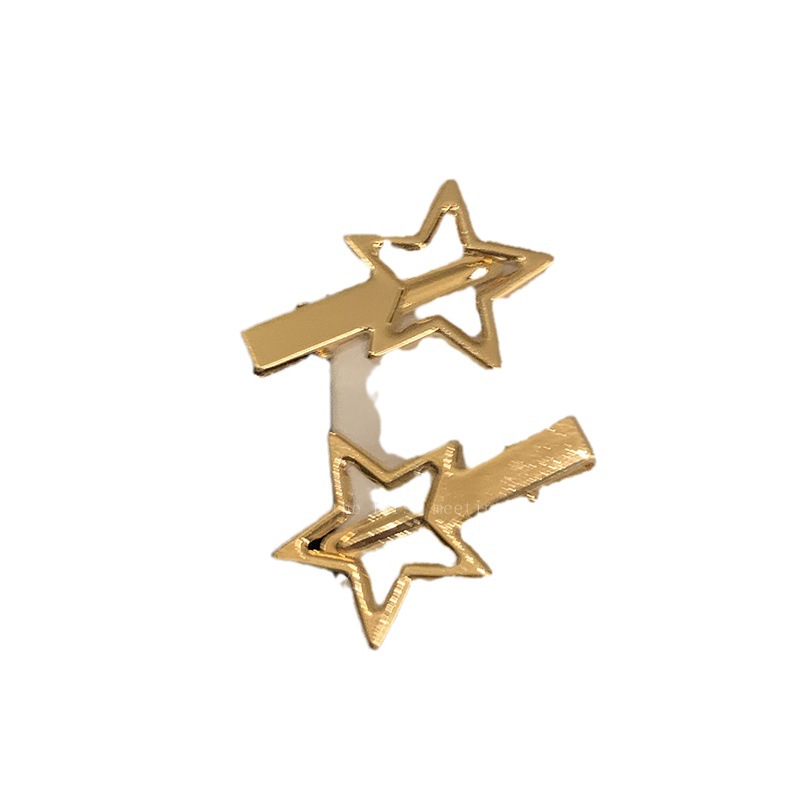 Y2k Spice Girl Style Star Metal Duck Beak Hairpin Femmina Internet Celebrity 2023 Nuovo stile Hairpin Side Bangs Clip di una parola_voghion.com