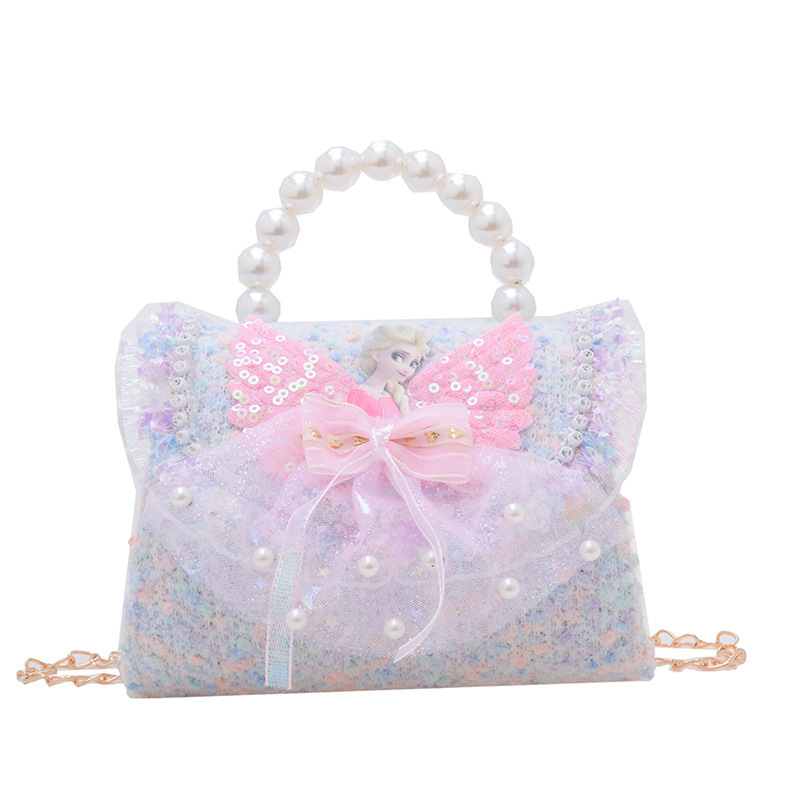 Nuevo bolso infantil, bolso de moda, bolso de princesa, bolso de niña encantador, bolso de mochila para bebés en línea, popularidad