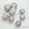 Серебристый (пористый шар, 8 шт.)