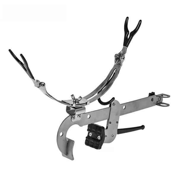 28086 LEO/LEO [stainless steel folding bridge fishing bracket] dual-purpose ice fishing raft fishing rod rack fishing gear