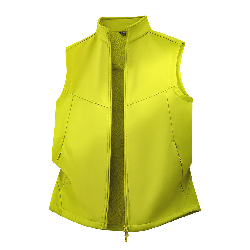 Couple's windproof lightweight vest, unisex softshell vest, sports sleeveless jacket, water-resistant golf vest for men