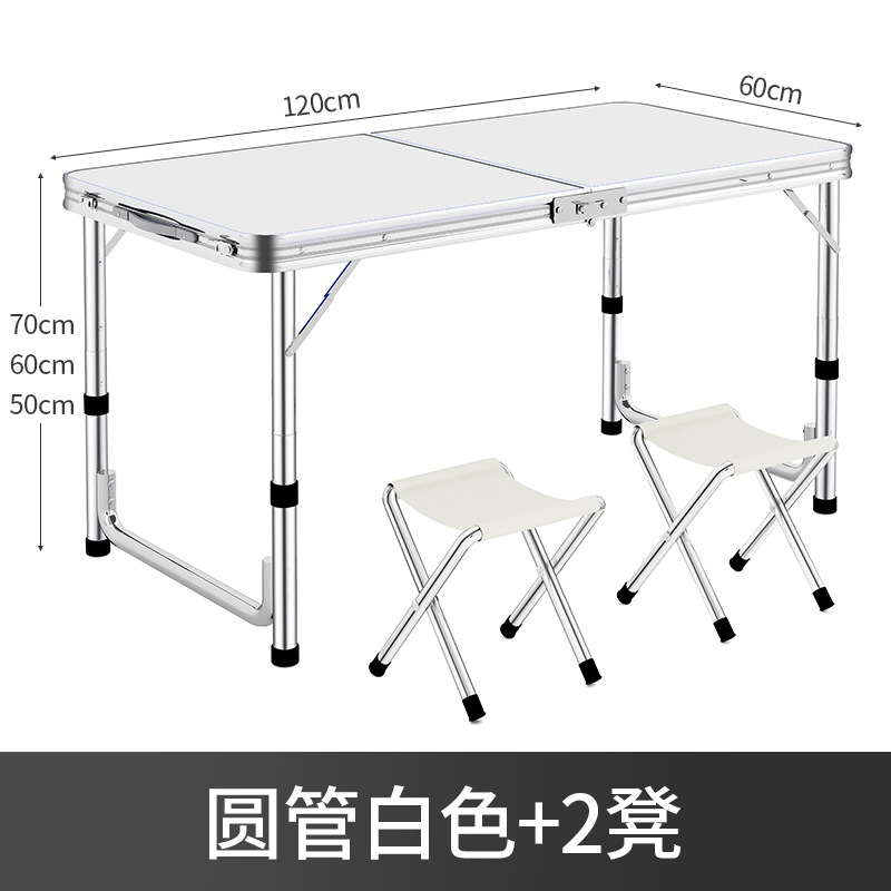 Puesto de mercado nocturno, mesa pequeña plegable rectangular portátil, mesa de comedor para el hogar simple, mesa plegable para exteriores
