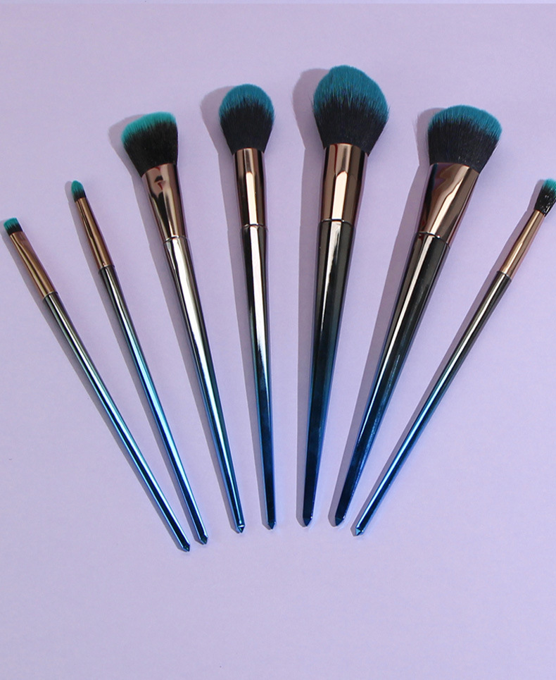 7 Set Diamond Face Powder Eye Shadow Beauty Makeup Brush Tools display picture 1