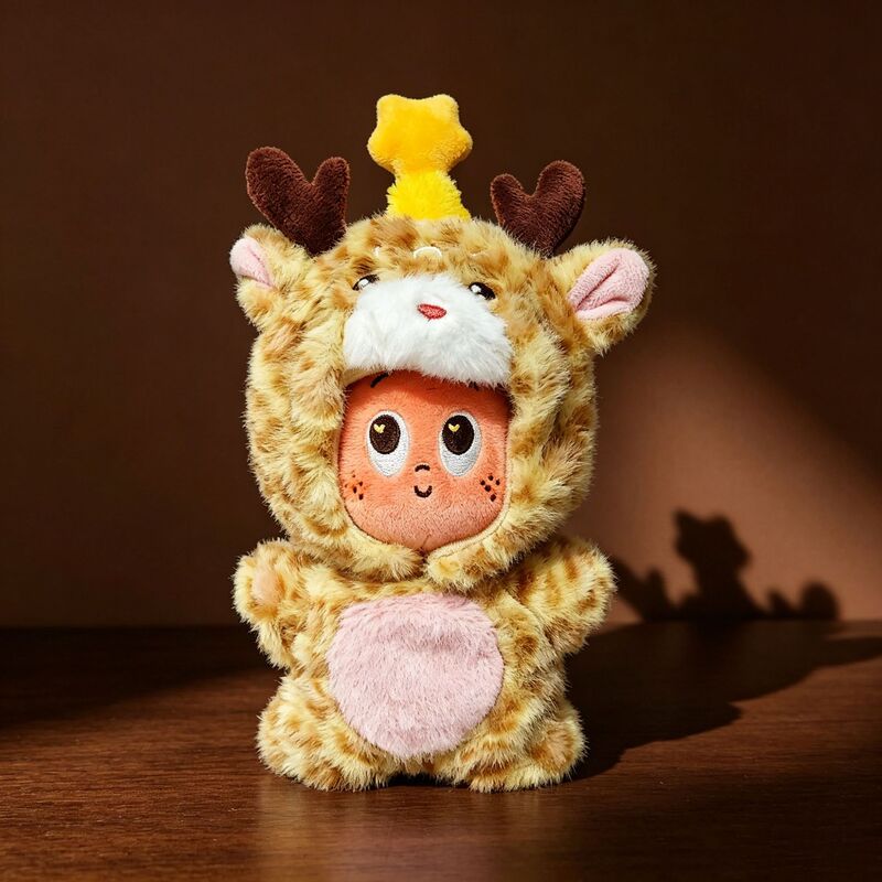 Only Doll Clothes】Star Doll Clothes Cute Deer Costume Suitable for 12cm - 15cm Inch Dolls Dimoo