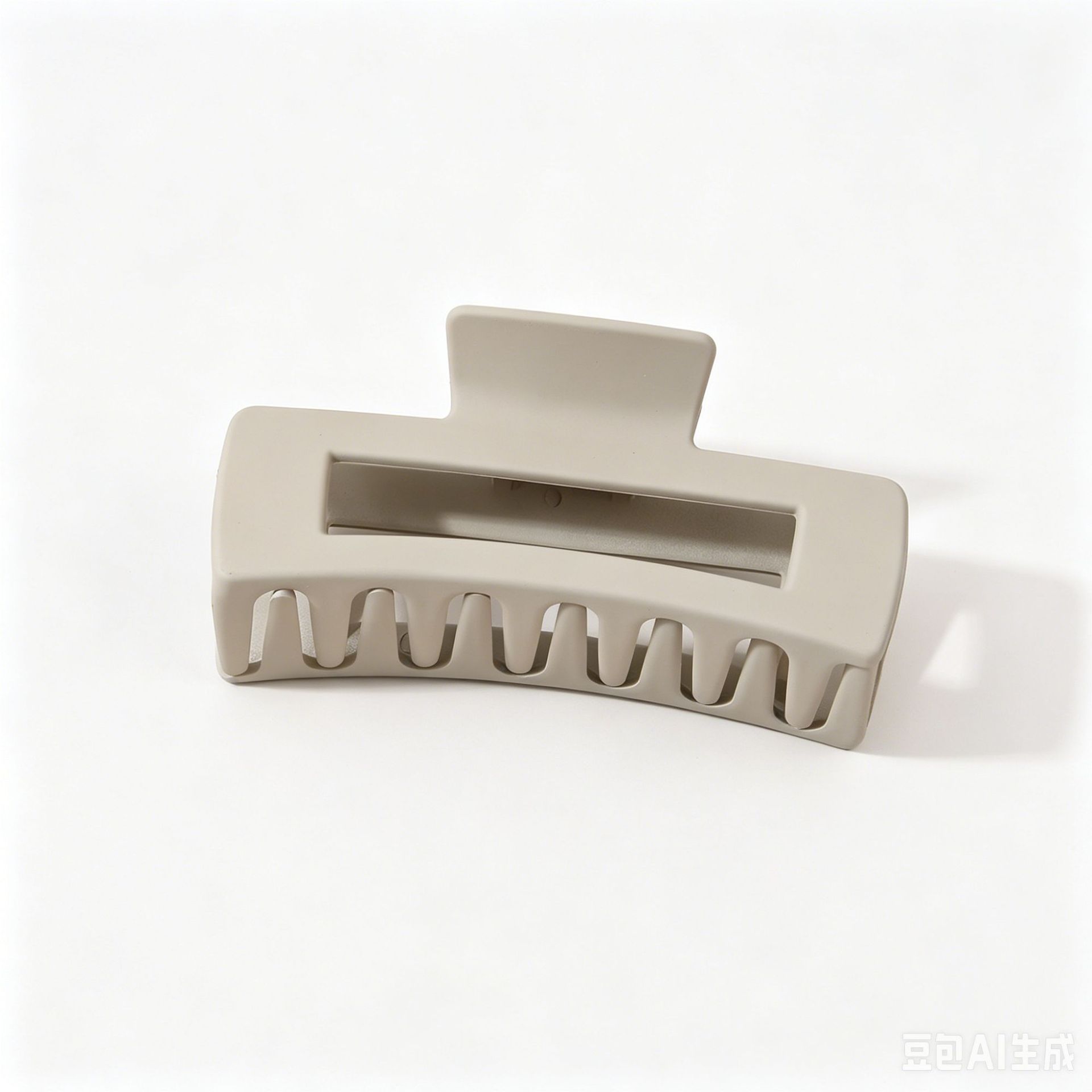 Cross-border large grip matte hair clip women bun clip square hair barrette back of head hair accessory shark clip wholesale