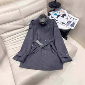 2025早秋新款精致优雅气质显瘦随性收腰干练简约时髦慵懒百搭风衣