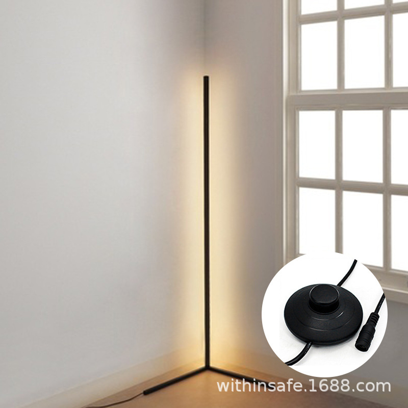 FUENTE moderna Luz de relleno en vivo LED de colores RGB lámpara de pie sala de estar dormitorio esquina simple magia colorida lámpara de techo