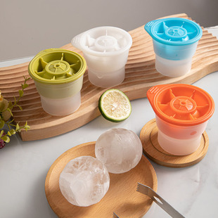 Large Whiskey Ice Hockey Mold Silicone Ice Pot Easy Demoulding Homemade Round Ice Large Ice Puck Maker