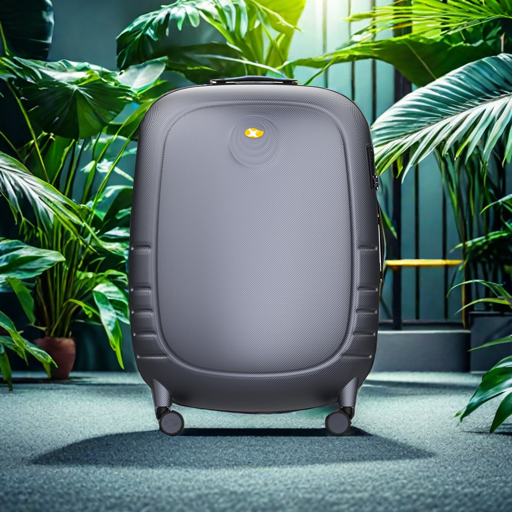 Vali nhựa PC bề mặt mờ chống xước 20 inch cabin chống va đập êm ái — Màu bạc chi tiết 1