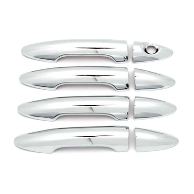 Suitable for 10-15 Kia K2 Door Handle Decorative Trim Strips, Door Bowl Handle Anti-Scratch Modification Accessories (Other Automotive Exterior Supplies) - single-hole-plating