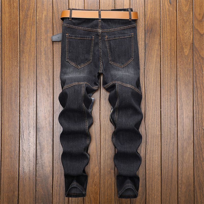 Heren trendy denim broek modieuze jeans_voghion.com