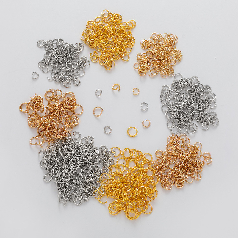 In-Stock DIY Jewelry Accessories Open Ring Iron Connector Small Ring C Ring Small Jewelry Pendant Open Ring Connector