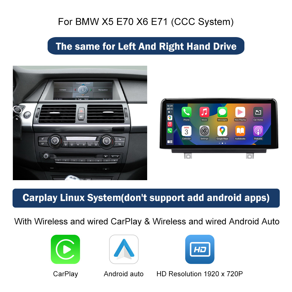 Luntuo LinuX Touch Display ScrEEn Is SuitablE for Bmw X5 X6 E70 E71 CCC SystEm Car MultimEdia